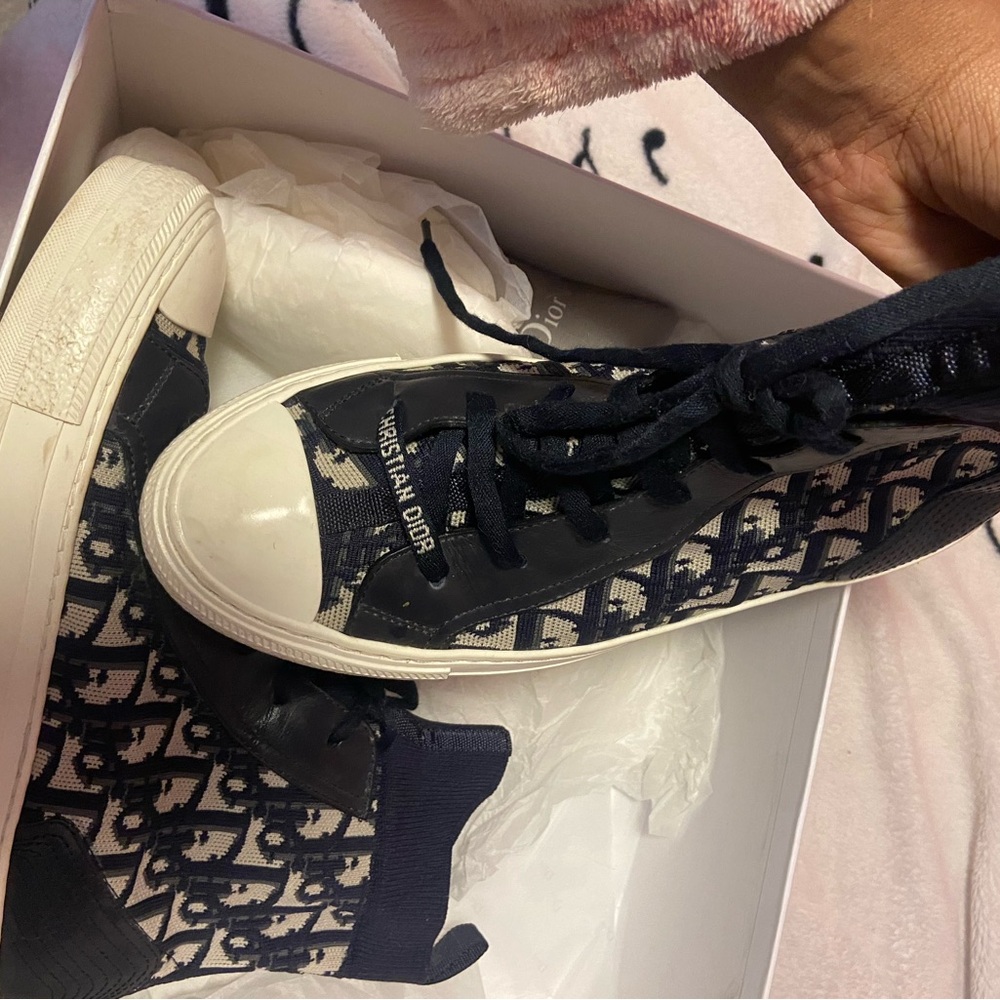 Dior Monochrome Canvas Sneakers - Picture 3 of 7